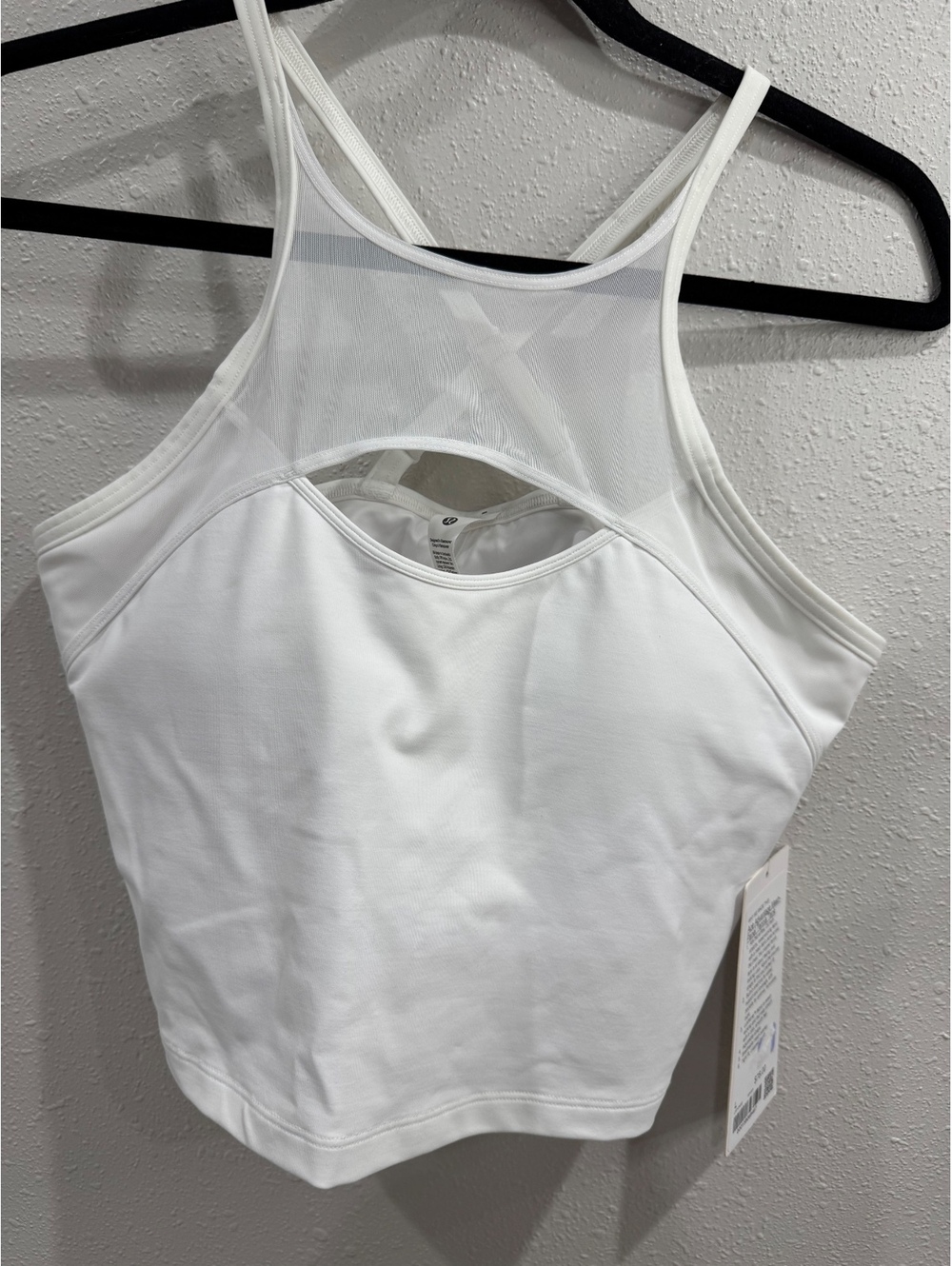NWT Lululemon Ace Advantage Mesh-Panel Tennis Tank White Size L